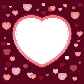 情人节爱心边框素材图片